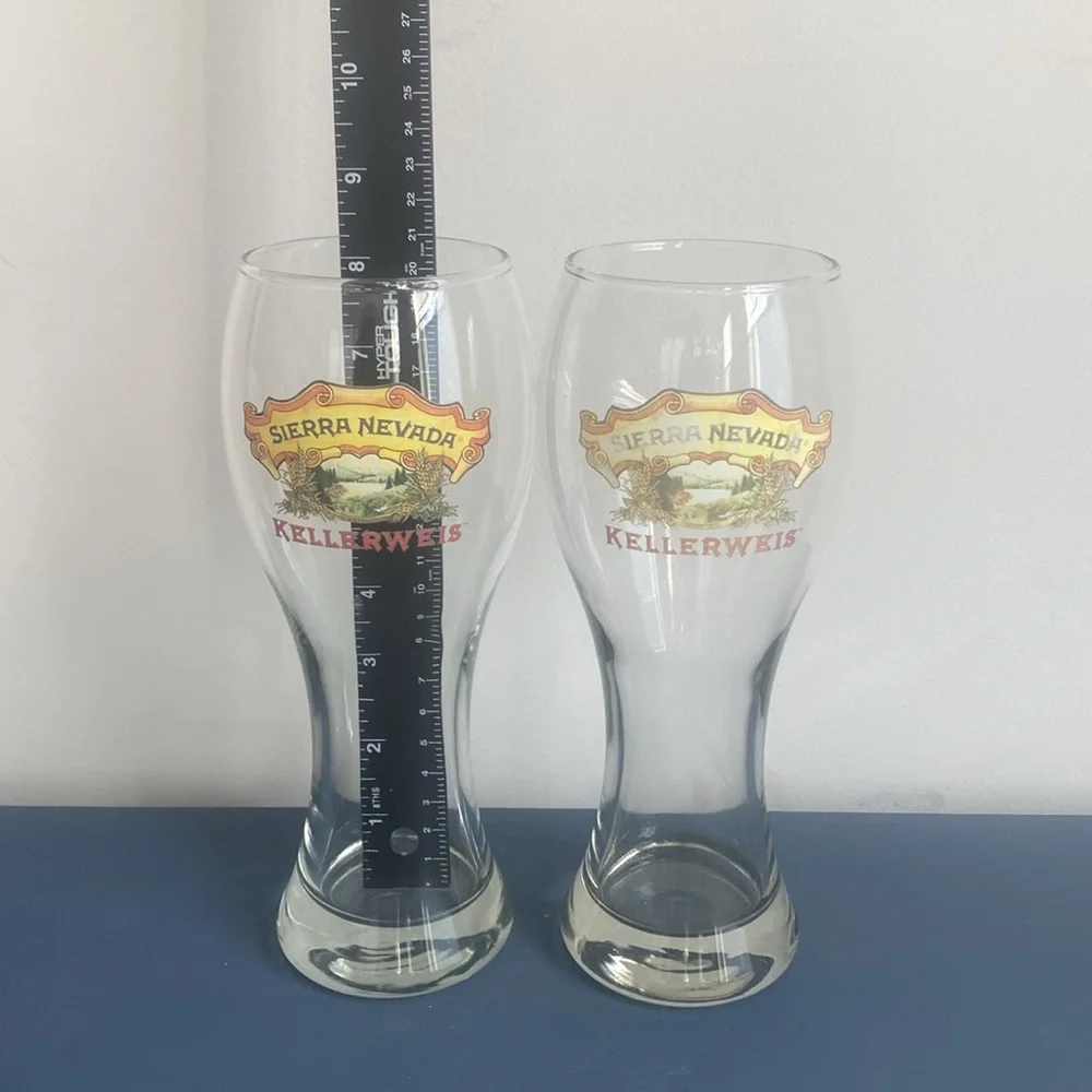 Set of two Sierra‎ Nevada Kellerweis Beer Glasses